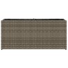Jardinières avec 2 pots 2 pcs gris 90x20x40 cm résine tressée 509842509842