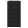 Jardinières 2 pcs noir 30x30x60 cm résine tressée 509843509843