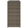 Jardinières 2 pcs gris 30x30x60 cm résine tressée 509844509844
