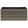 Jardinières avec 2 pots 2 pcs gris 72x30x32 cm résine tressée 509846509846