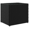 Jardinières 2 pcs noir 36x30x32 cm résine tressée 509847509847
