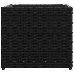 Jardinières 2 pcs noir 36x30x32 cm résine tressée 509847509847