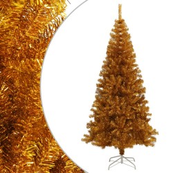 Sapin de Noël artificiel avec support Doré 180 cm PET 509852509852