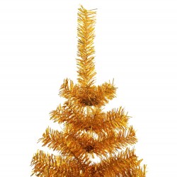 Sapin de Noël artificiel avec support Doré 180 cm PET 509852509852