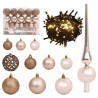 Sapin de Noël artificiel 150 LED&boules&neige floquée 150 cm 509853509853
