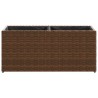 Jardinières avec 2 pots 2 pcs marron 72x30x32 cm résine tressée 509856509856
