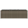 Jardinières avec 3 pots 2 pcs gris 105x30x32 cm résine tressée 509861509861