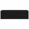 Jardinières avec 3 pots 2 pcs noir 105x30x32 cm résine tressée 509862509862