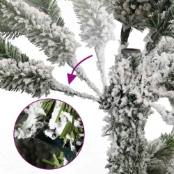 Sapin de Noël artificiel articulé 300 LED et boules 210 cm 509869509869