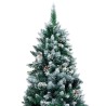 Sapin de Noël avec pommes de pin et neige blanche 210 cm 509870509870
