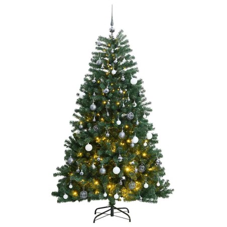 Sapin de Noël artificiel articulé 300 LED et boules 240 cm 509872509872