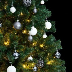 Sapin de Noël artificiel articulé 300 LED et boules 180 cm 509873509873