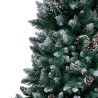 Sapin de Noël avec pommes de pin et neige blanche 240 cm 509874509874