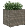 Jardinières 2 pcs gris 36x30x32 cm résine tressée 509884509884
