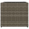 Jardinières 2 pcs gris 36x30x32 cm résine tressée 509884509884