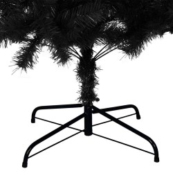 Sapin de Noël artificiel avec support noir 210 cm PVC 509890509890
