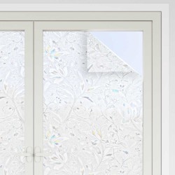 Films pour fenêtre 2 pcs dépoli motif de fleur PVC 509896509896