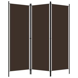 Cloison de séparation 3 panneaux Marron 150x180 cm  509897509897