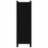 Cloison de séparation 4 panneaux Noir 200x180 cm   509899509899