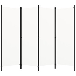 Cloison de séparation 4 panneaux Blanc 200x180 cm  509902509902
