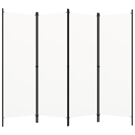 Cloison de séparation 4 panneaux Blanc 200x180 cm  509902509902