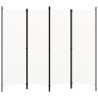 Cloison de séparation 4 panneaux Blanc 200x180 cm  509902509902