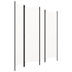 Cloison de séparation 4 panneaux Blanc 200x180 cm  509902509902