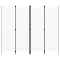 Cloison de séparation 4 panneaux Blanc 200x180 cm  509902509902