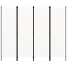 Cloison de séparation 4 panneaux Blanc 200x180 cm  509902509902