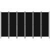 Cloison de séparation 6 panneaux Noir 300x180 cm 509905509905
