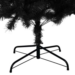 Sapin de Noël artificiel avec support noir 180 cm PVC 509907509907