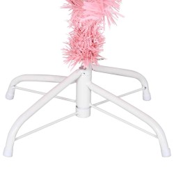 Sapin de Noël artificiel avec support rose 150 cm PVC 509911509911