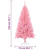 Sapin de Noël artificiel avec support rose 150 cm PVC 509911509911