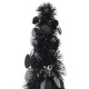 Sapin de Noël artificiel escamotable noir 120 cm PET 509913509913