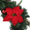 Couronne de Noël avec lumières LED vert 60 cm PVC 509915509915