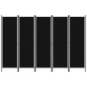 Cloison de séparation 5 panneaux Noir 250x180 cm 509926509926