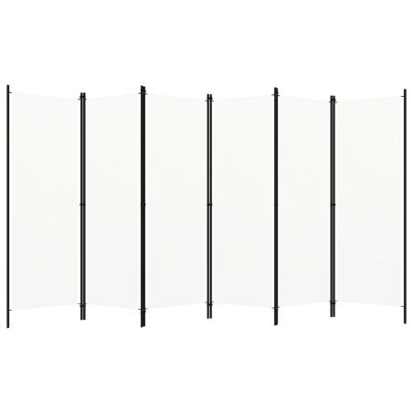Cloison de séparation 6 panneaux Blanc 300x180 cm  509927509927