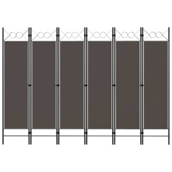 Cloison de séparation 6 panneaux Anthracite 240x180 cm 509935509935