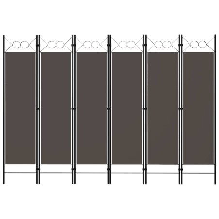 Cloison de séparation 6 panneaux Anthracite 240x180 cm 509935509935
