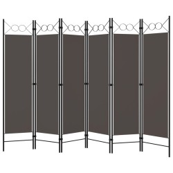 Cloison de séparation 6 panneaux Anthracite 240x180 cm 509935509935