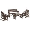 Salon de jardin 4 pcs bois de sapin massif 509936509936