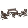 Salon de jardin 4 pcs bois de sapin massif 509936509936