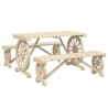Ensemble à manger de jardin 3 pcs bois de sapin massif 509939509939