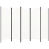 Cloison de séparation 5 panneaux Blanc 250x180 cm 509941509941