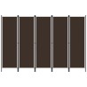 Cloison de séparation 5 panneaux Marron 250x180 cm 509942509942