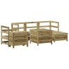 Salon de jardin 7 pcs bois de pin imprégné 509946509946