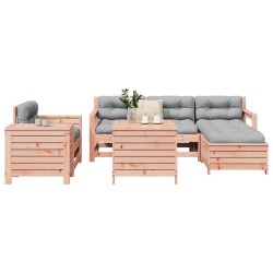 Salon de jardin 7 pcs bois massif sapin de douglas 509947509947
