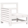 Salon de jardin 7 pcs blanc bois de pin massif 509948509948