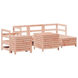 Salon de jardin 7 pcs bois massif sapin de douglas 509950509950