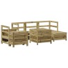 Salon de jardin 7 pcs bois de pin imprégné 509953509953